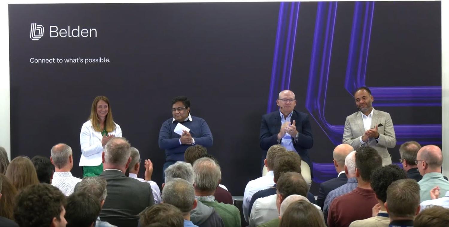 Four SLT members presented during the Q1 2025 All Hands Meeting hosted in Olen, Belgium